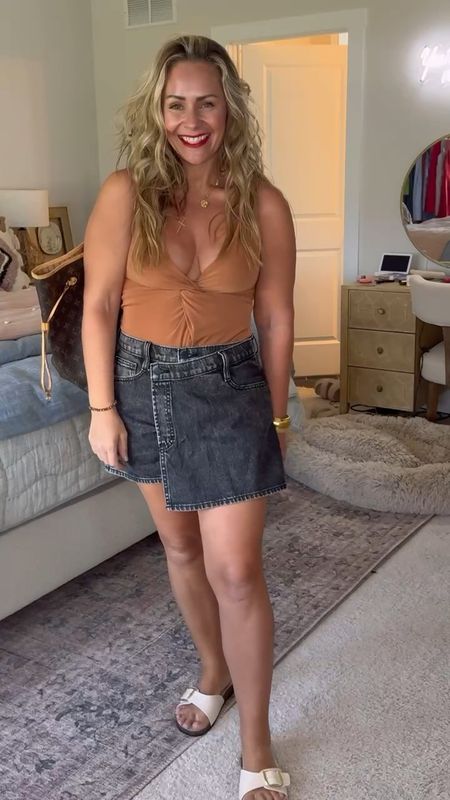 Casual Summer outfit featuring my favorite trend….denim skort! 

I’m wearing a size 6 I paired it with a bodysuit from Abercrombie! Sandals & skort are from Target! 

#LTKSeasonal #LTKFindsUnder50 #LTKStyleTip