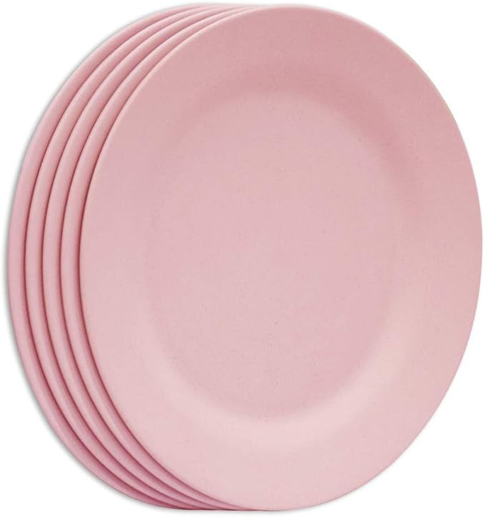 11 Inch Dinner Plate Set, Extra Large Pasta Plates, Unbreakable Dishes, Lightweight Wheat Straw S... | Amazon (US)