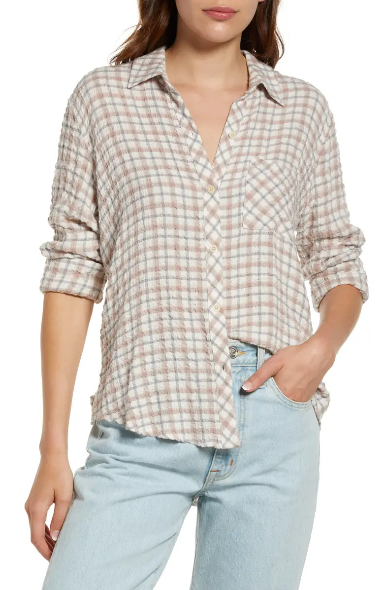 Seersucker Button-Up Shirt | Nordstrom