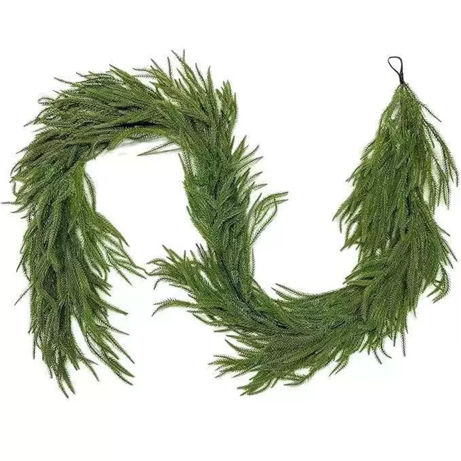 My Téxás-Housē 2.7m Natural Feel Norfolk Artificial Christmas Garland, Non-lit, Green | Walmart (US)