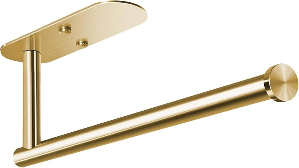 HUFEEOH Adhesive Paper Towel Holder, Gold Paper Towel Roll Holder Under Cabinet for Kitchen Paper... | Amazon (CA)