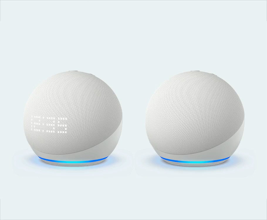 Amazon Echo Dot (5th Gen) with clock | Compact smart speaker with Alexa and enhanced LED display ... | Amazon (US)