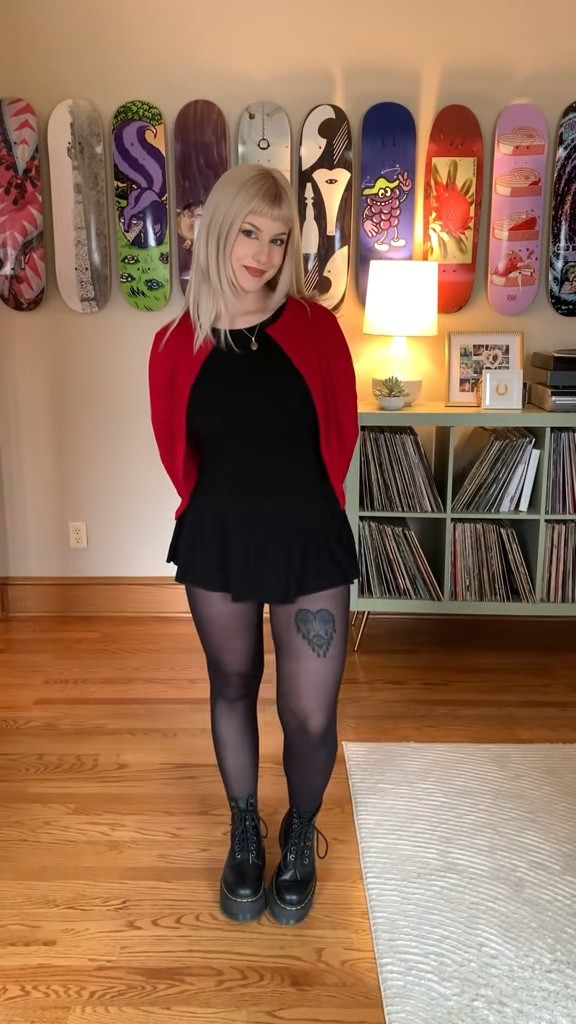 pops of red ❣️ #ootd #drmartens #altfashion

#LTKPetite #LTKStyleTip #LTKFindsUnder100