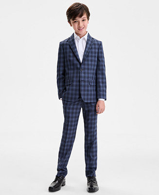 Big Boys' Plaid Pattern Suit, 2-Piece Set | Macy's
