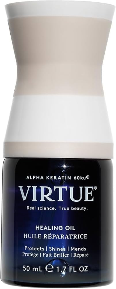 Virtue Healing Hair Oil, Hair Treatment Serum for Damaged Hair, Shake to Activate, Color Safe, 1.... | Amazon (US)