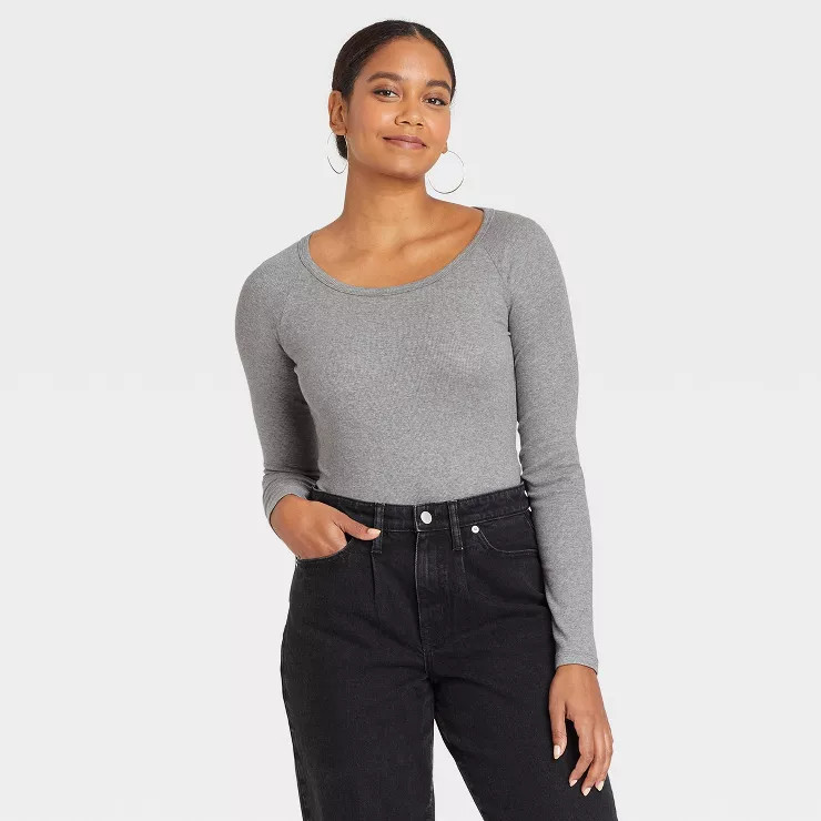 Women's Ribbed Bodysuit - A New Day™ | Target
