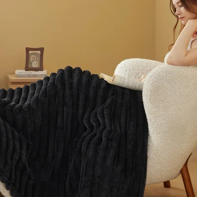 Bedsure Blanket For Couch - Super Soft Cozy Blankets, Cute Small Fleece Blanket, Wider Striped Design | Wayfair North America