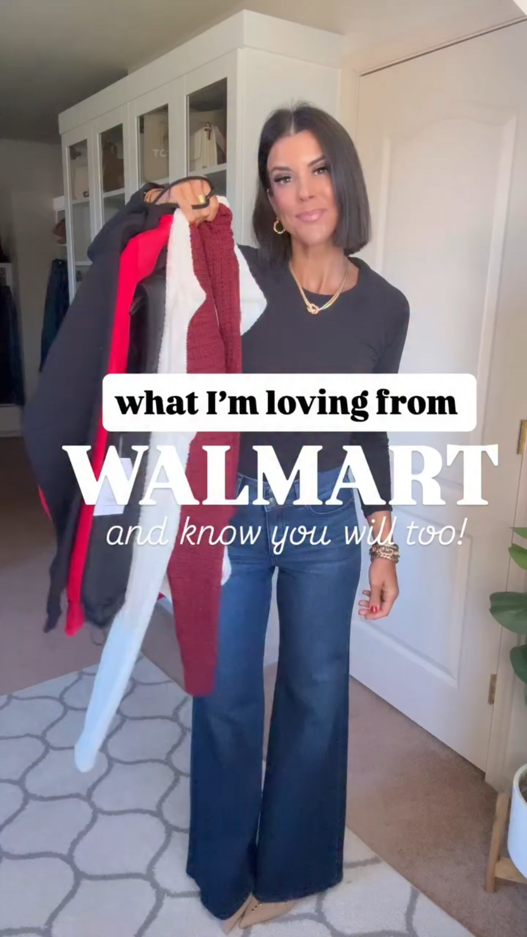 Wearing size small in long sleeve tee and vest, my true size 2 in jeans
Sized up 2 sizes to a large in white sweater
Size small in maroon sweater
Sized up one to a medium in zip up sweatshirt and sized up one to a medium in sweatpants.
I’m 5’5 for reference and shoes all fit tts.


#LTKSaleAlert #LTKGiftGuide #LTKHoliday