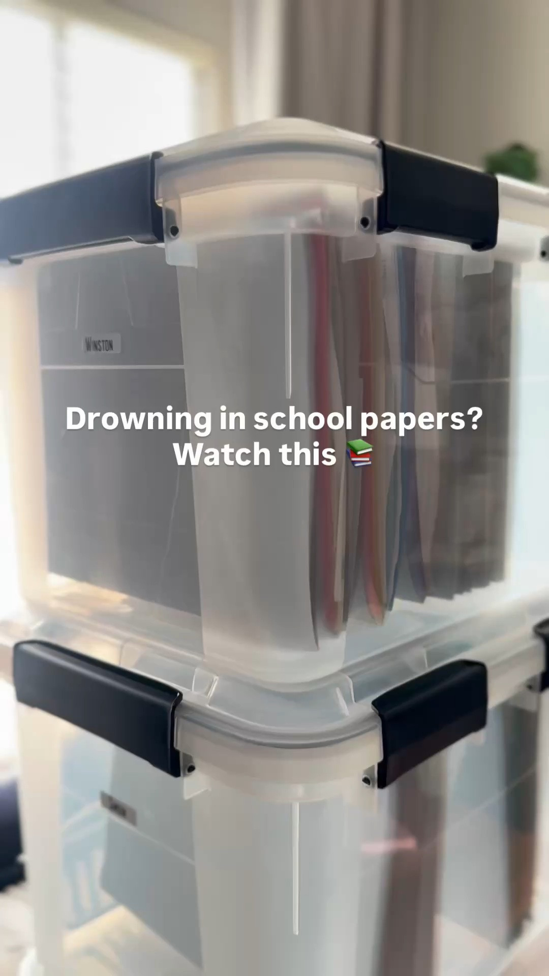 So quick to set up and maintain! 

My school paper organization, and storage tips! Buy these clear file folder bins with lids and then add labeled file folders one for each grade! ￼

My bins, file folders, and label maker are all linked below! 

Back to school, Mom, organization, organization, Home, organization, school, organization, school paper storage ￼￼

#LTKHome #LTKKids #LTKmomlife