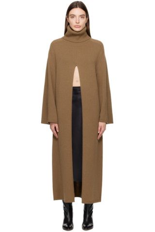Brown Viviane Midi Dress | SSENSE