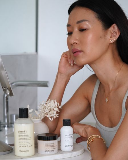 #ad @lovephilosophy is having a 30% off site-wide sale from 5/7-5/13! Time to stock up on my favorites - the purity one-step facial cleanser and the microdelivery vitamin c resurfacing peel kit. Both leave my skin feeling soft, smooth, and glowy. Also, this is a perfect time to get those Mother’s Day gifts all at 30% off! #lovephilosophy #ltkgiftguide

#LTKSaleAlert #LTKBeauty #LTKOver40