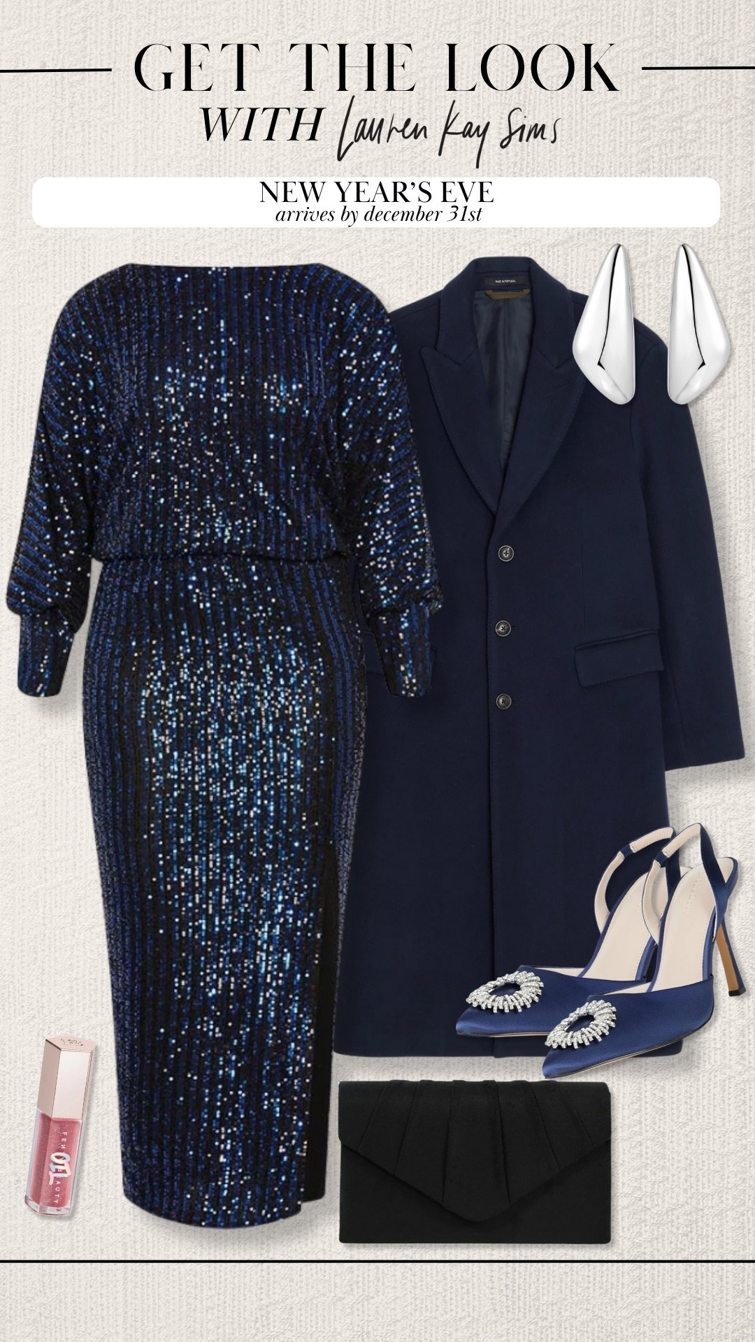 New Year's Eve look that will arrive before the 31st!

#LTKootd #LTKHoliday #LTKFindsUnder50