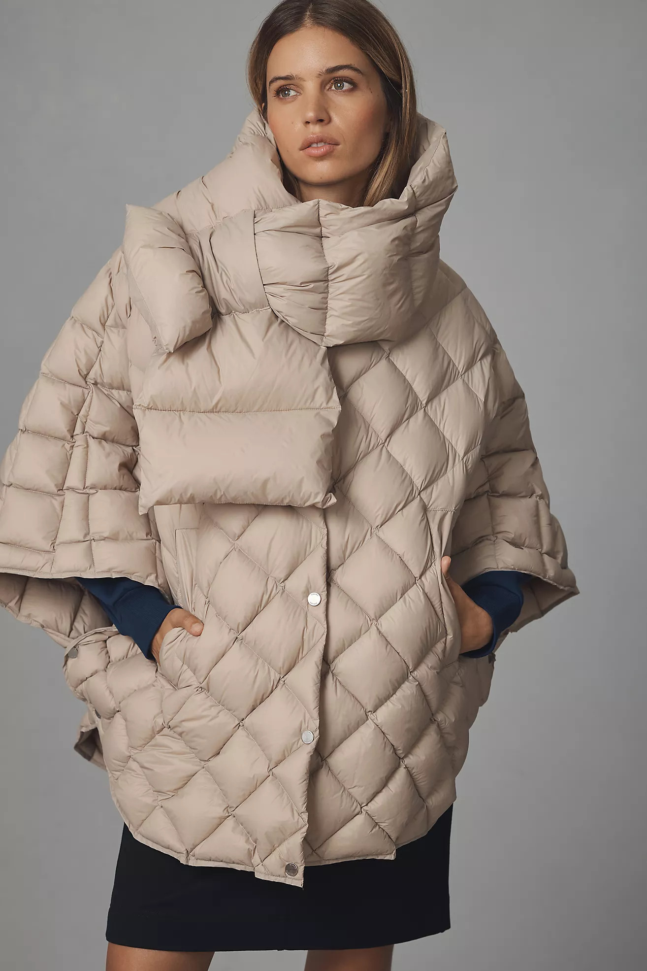 Soia & Kyo Kirsten Quilted Puffer Cape | Anthropologie (US)