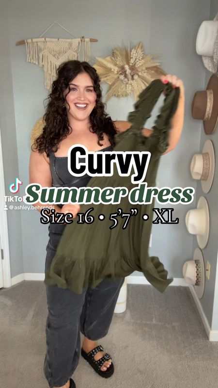 Styling this cute + casual mini dress for Summer 🌿☀️🌴 A great easy, on-the-go outfit idea that  doubles as a swimsuit coverup. Wearing a size XL, under $40 and comes in more colors 

#LTKMidsize #LTKVideo #LTKStyleTip