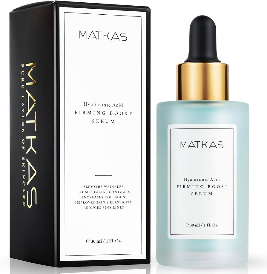MATKAS Korean Triple Pure Hyaluronic Acid Serum for Face + 2% Niacinamide B3 + Vitamin B5 + 8 Pep... | Amazon (US)