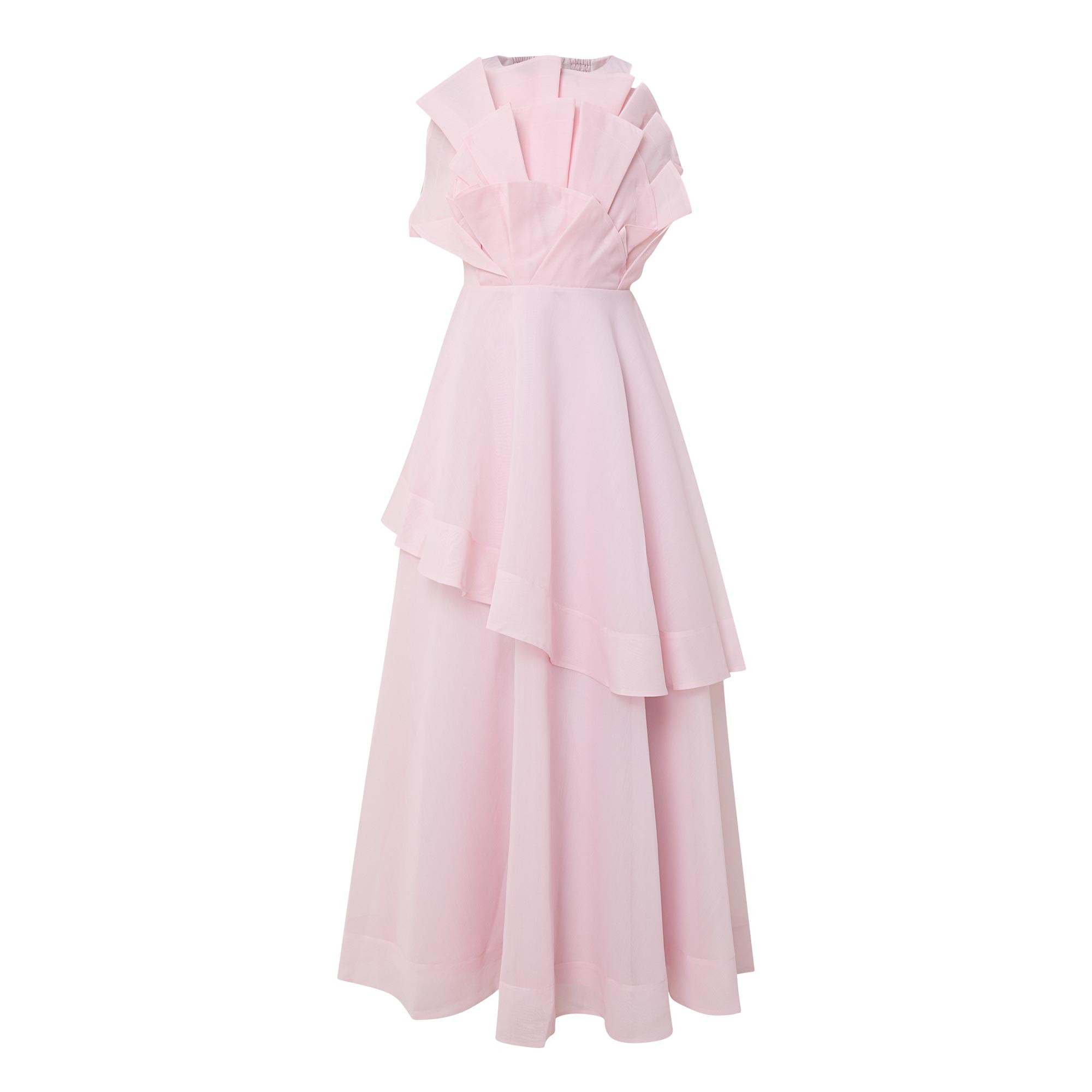 AJE Selestia Ruffle Flared Dress - Ash Pink | Brown Thomas (IE)