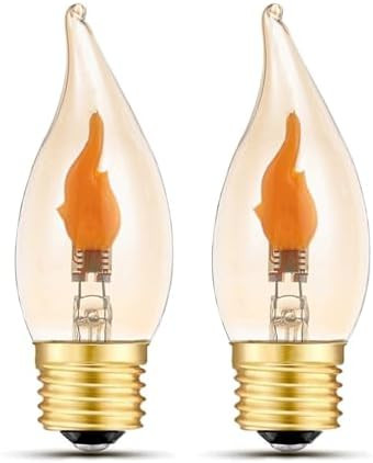 Sunaiony Flickering Flame Bulb E26 LED Fire Effect Light Bulbs, Flickering Light Bulbs for Hallow... | Amazon (US)