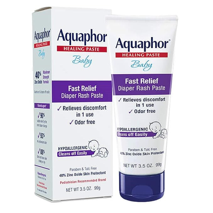 Aquaphor Baby Diaper Rash Paste - For Serious Diaper Rash and Flare-ups - 3.5 Oz. Tube | Amazon (US)