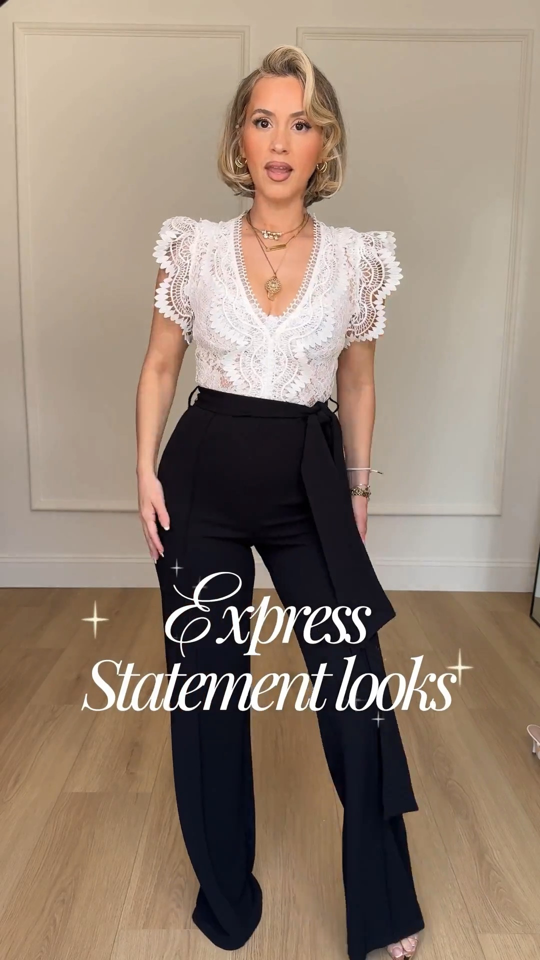 All white chic summer looks ✨🤍 #DressToExpress
#ExpressPartner

Wearing XS or size 4 in everything! 



#LTKootd #LTKgrwm #LTKPetite