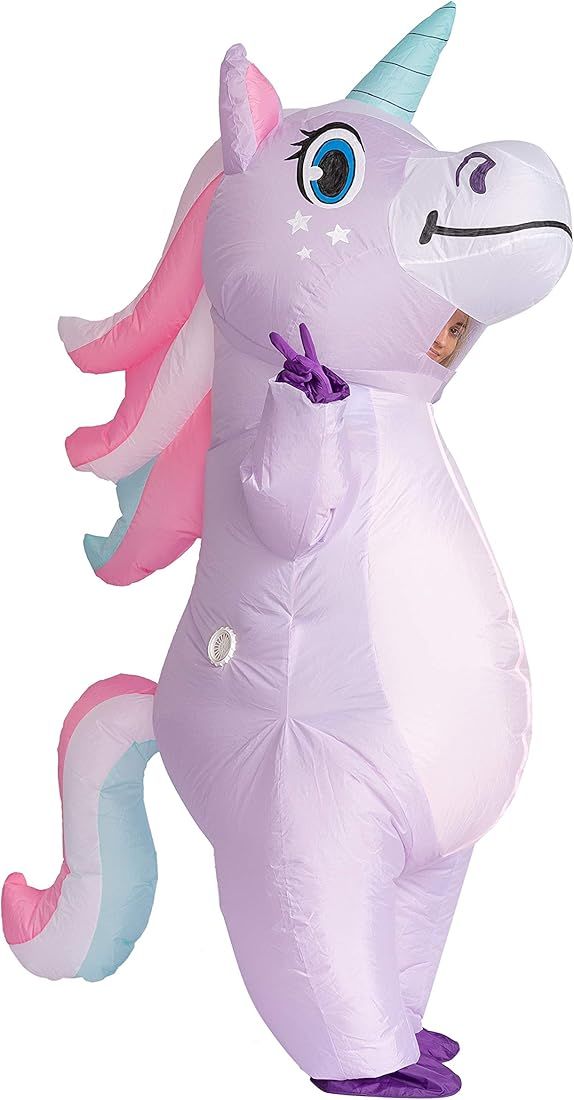 Spooktacular Creations Inflatable Costume Unicorn Full Body Unicorn Air Blow-up Deluxe Halloween ... | Amazon (US)