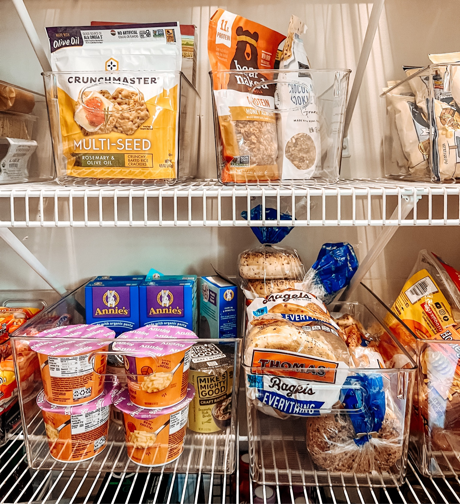 Amazon haul- clear storage bins I use for our pantry!