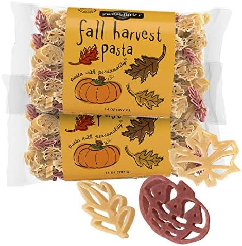 Pastabilities Fall Festival Pasta, Fun Shaped Pumpkin and Leaf Noodles for Kids and Holidays, Non... | Amazon (US)