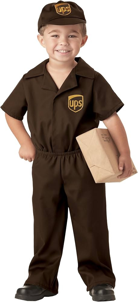 California Costumes Little Boys' UPS Guy Costume Large (4-6) | Amazon (US)