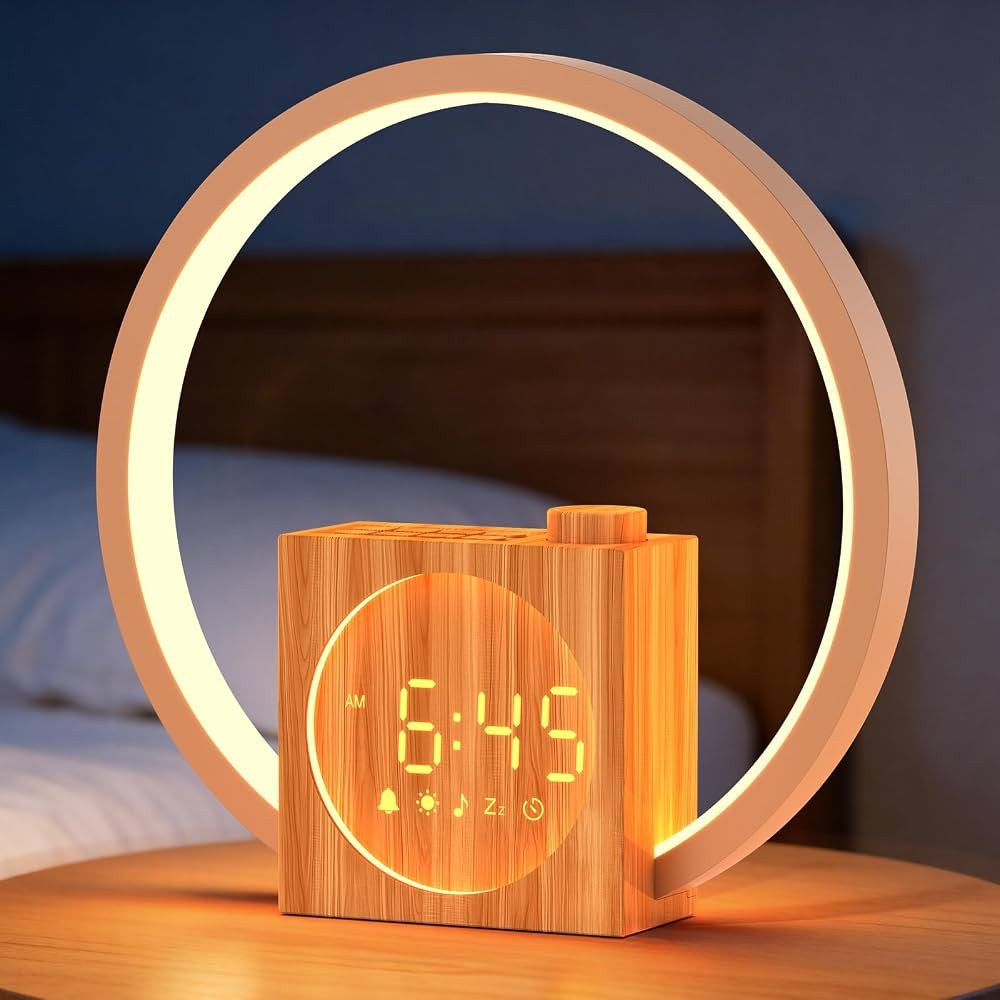 Sunrise Alarm Clock with Sound Machine: White Noise Machine for Heavy Sleepers, 12 Light Colors 3... | Amazon (US)