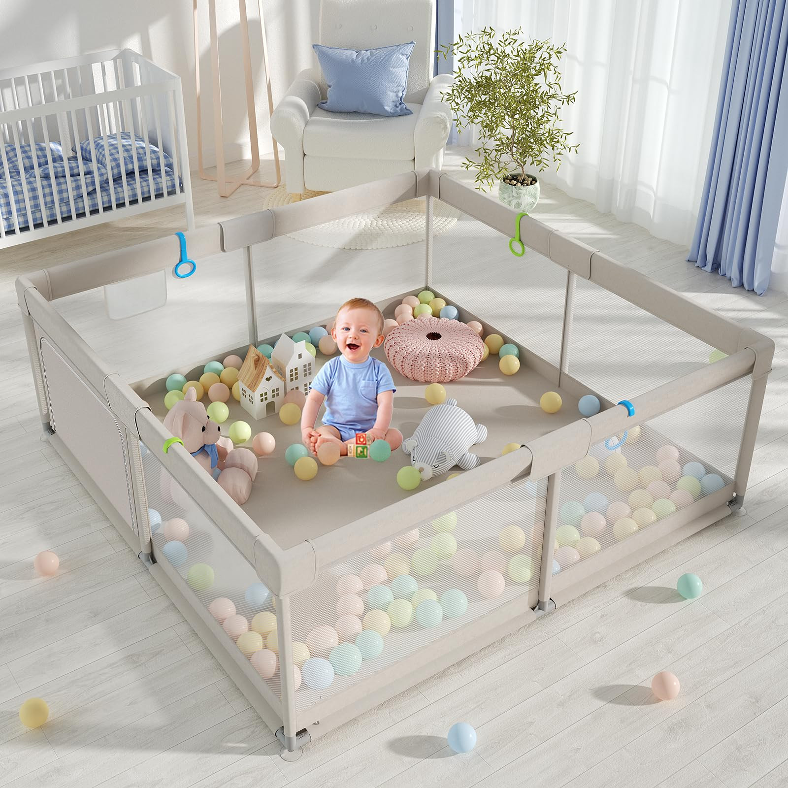 Baby Playpen, Playpen for Babies and Toddlers, Extra Large Playpen, Play pens for Babies and Todd... | Amazon (US)