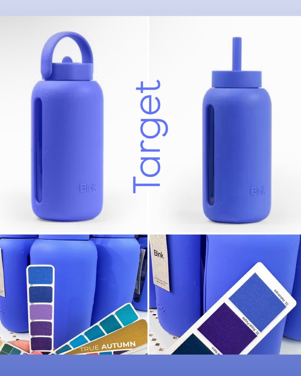 Bright helitotrope water bottles

This color was slightly brighter than swatches in person - would also work for springs 

#hocautumn
#trueautumn
#hocspring
#truespring