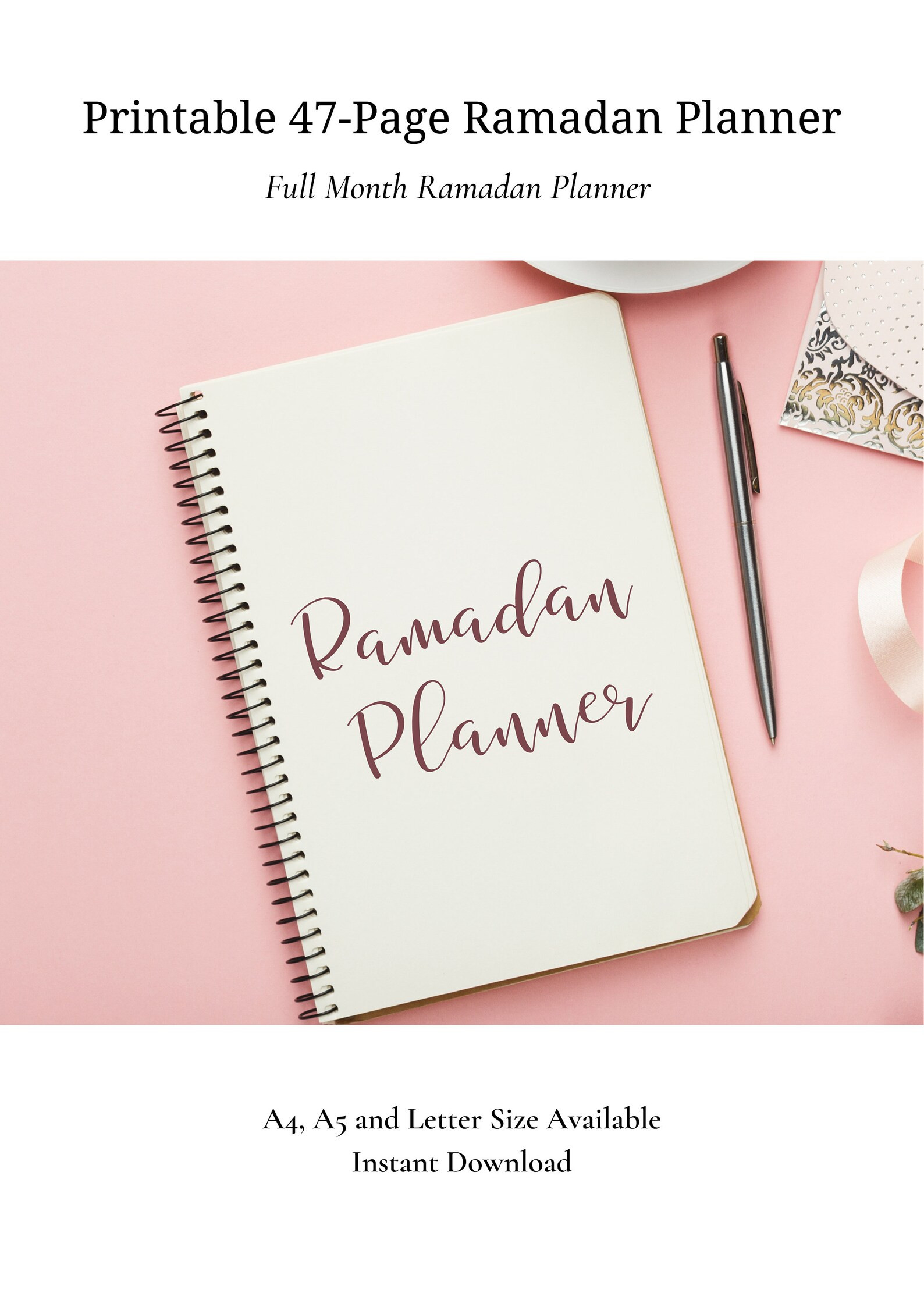 Printable Full Month Ramadan Planner BUNDLE  Instant Download | Etsy | Etsy (US)