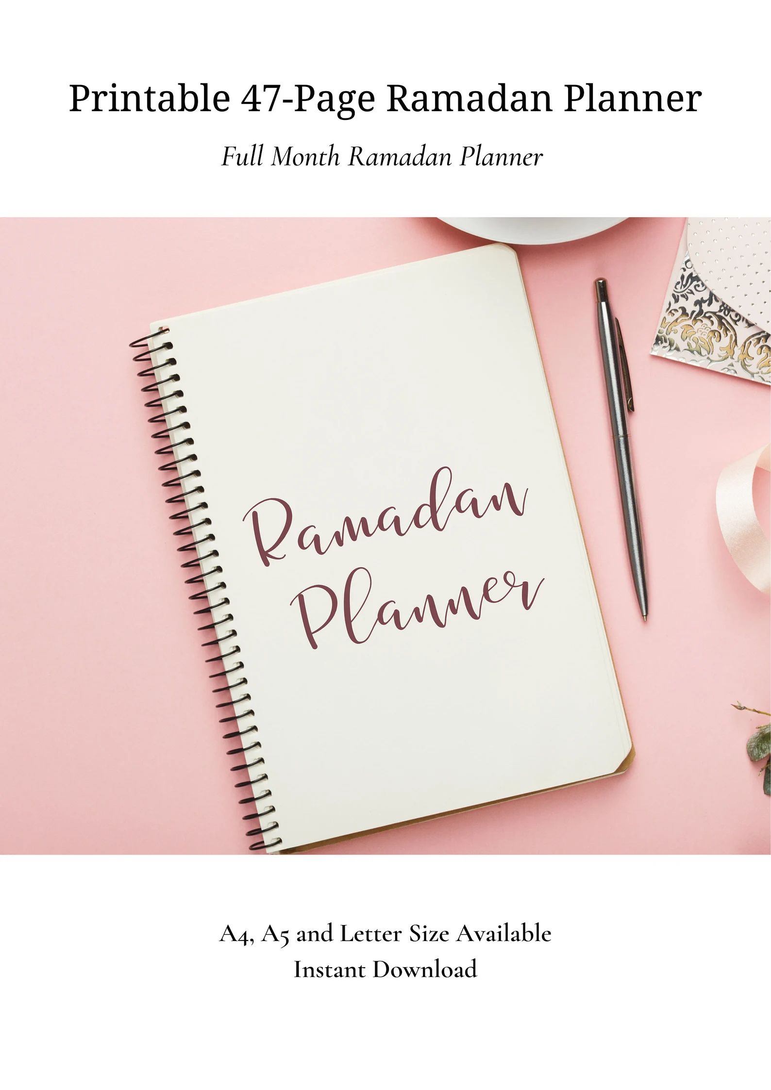 Printable Full Month Ramadan Planner BUNDLE  Instant Download | Etsy | Etsy (US)