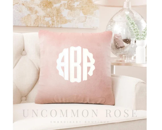 Monogrammed Velvet Nursery Pillow Custom Nursery Pillow | Etsy | Etsy (US)