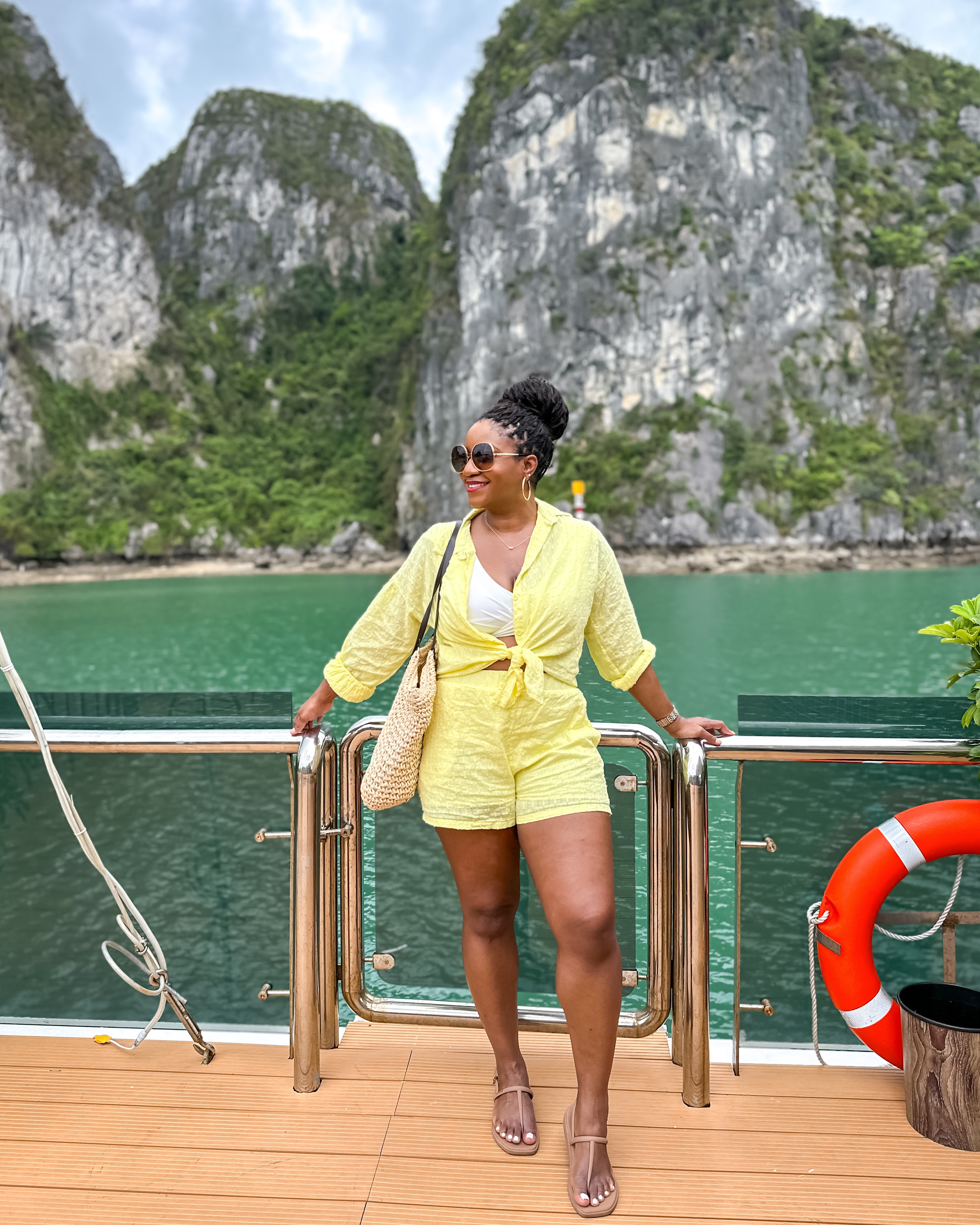 This matching shorts set worked perfectly as a swim coverup for our day at sea! Wearing size L in the swim and shorts set! Amazon fashion / travel outfit / vacation outfit / matching shorts set / outfit with sleeves / Amazon casual wear / summer outfit / travel look

#LTKMidsize #LTKSwim #LTKTravel