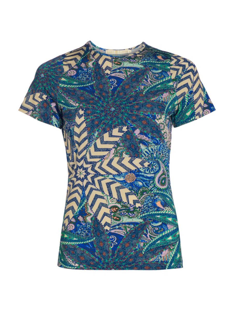 Ryder Floral Paisley Stretch T-Shirt | Saks Fifth Avenue