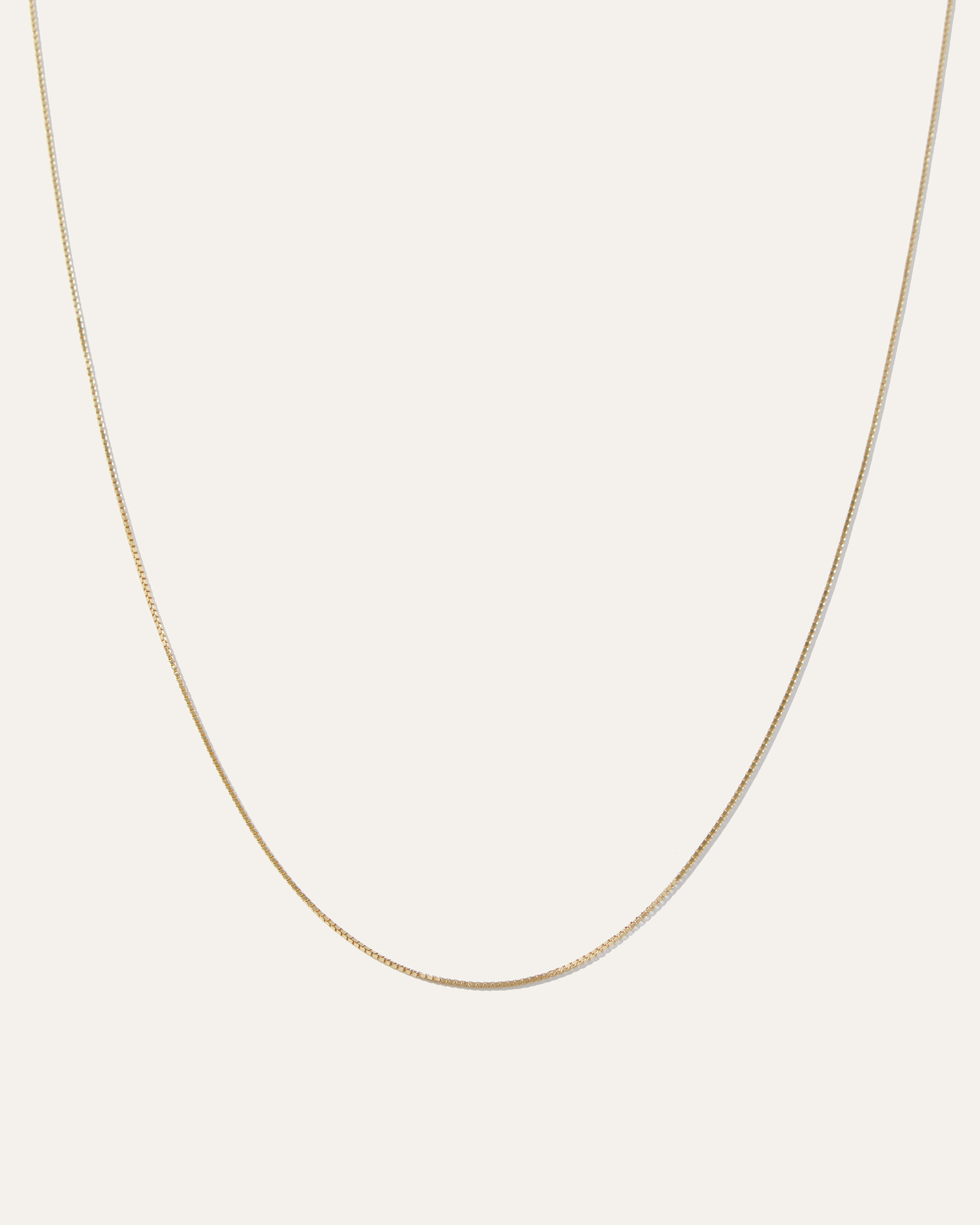 Quince | Women's 14K Gold Petite Box Chain Necklace in Yellow Gold | Quince