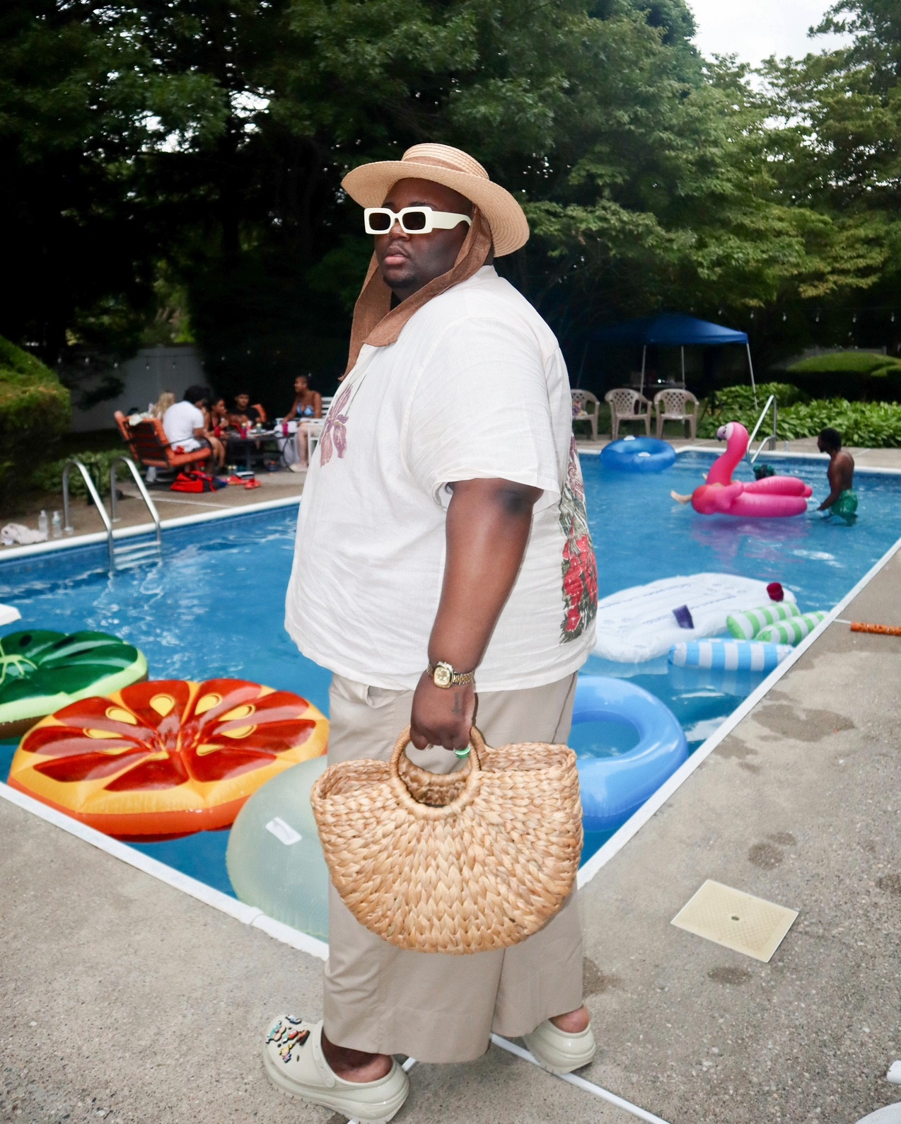 Poolside Swimming in this drip 🏊🏽‍♂️👙

#LTKSwim #LTKMens #LTKPlusSize