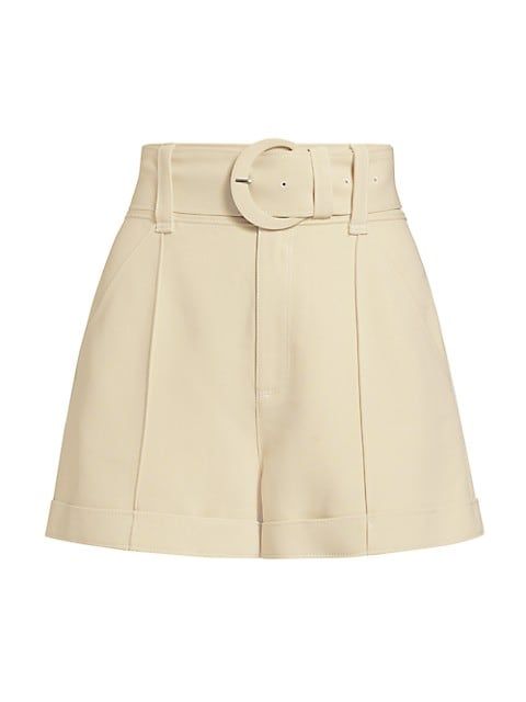 Aldi Belted High-Waisted Shorts | Saks Fifth Avenue