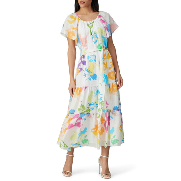 Tanya Taylor Printed Ella Dress white-print | Rent the Runway