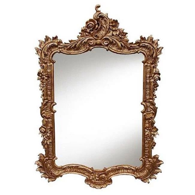 Hickory Manor 7138GL Ornate English Gold Leaf Decorative Mirror | Walmart (US)