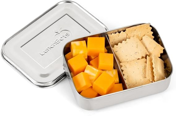 LunchBots Small Snack Packer Bento Box - Extra Small Divided Stainless Steel Snack Container - 2 ... | Amazon (US)