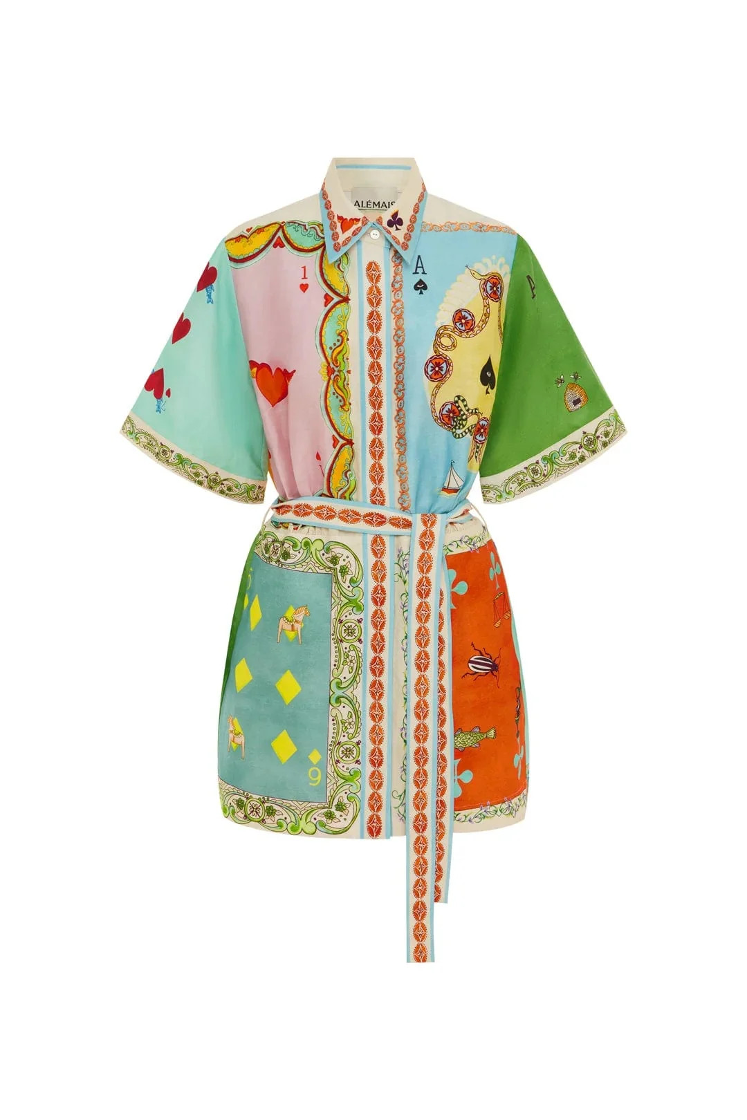 2026 New Floral Print Tie-Waist Short-Sleeve Dress for Women | Walmart (US)