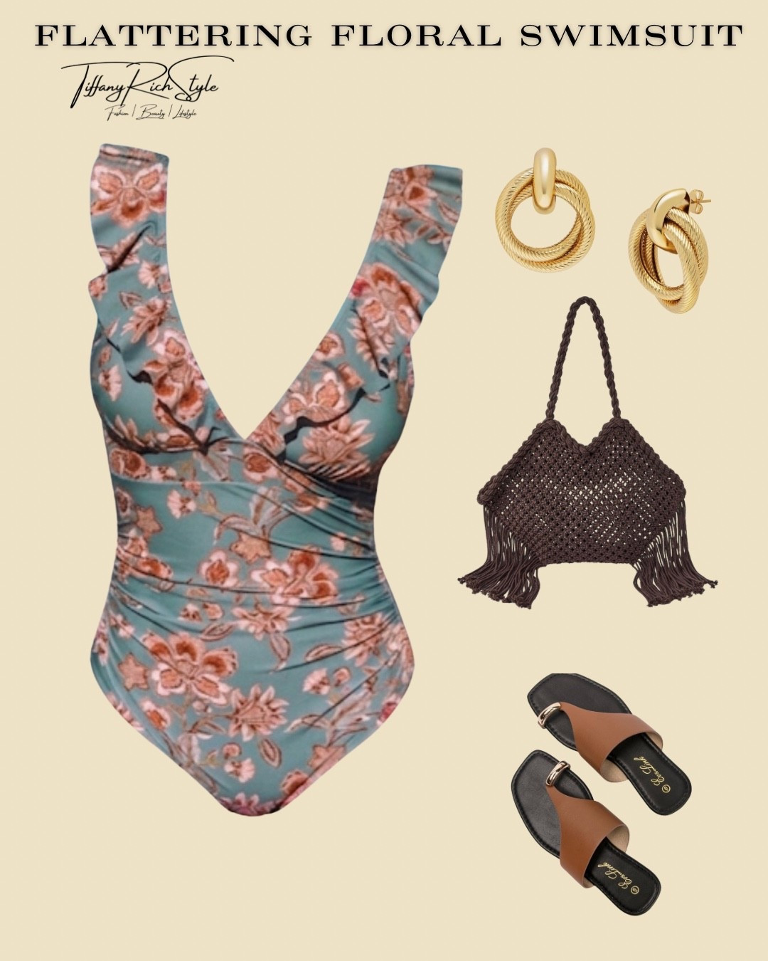 Beach vacation style made easy.

This flattering floral swimsuit is a must-have for resort getaways, pool days, and cruise vacations. Paired with statement earrings, a woven tote, and slide sandals for an effortless chic look

#VacationStyle #ResortWear #SwimwearStyle #LTKTravel