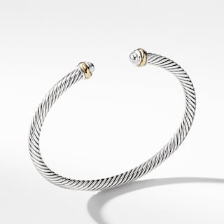 Cable Classics Bracelet with 18K Gold, 4mm | David Yurman | David Yurman