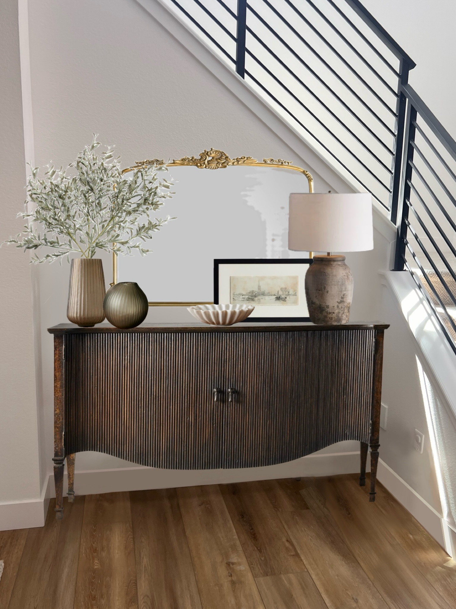 Vintage is back! I love entryway setup that brings so much character and interest to this house full of straight lines and hard angles

#LTKHome