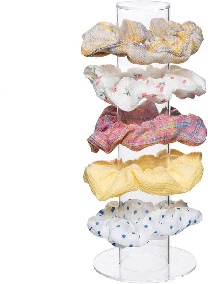 Rocinha Acrylic Scrunchie Holder Stand, Scrunchie Holder Hair Tie Organizer Stand, Scrunchy Hair ... | Amazon (US)