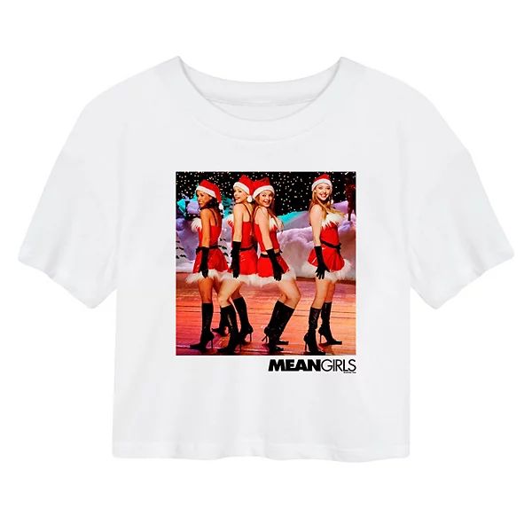 Juniors' Mean Girls Santa Cropped Tee | Kohl's