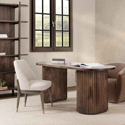 Redford Solid Mango Wood Desk | Perigold