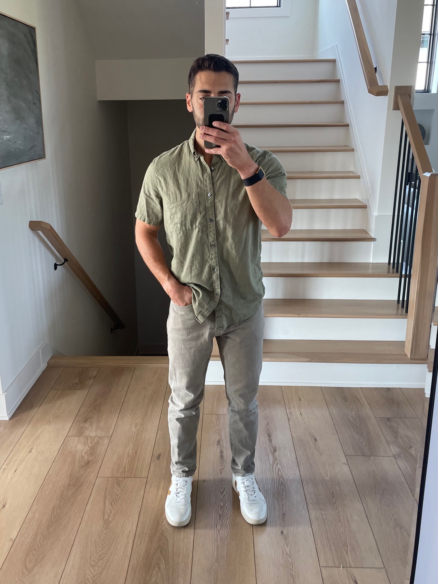 Outfit of the Day! Pants wearing 30x30, top is sold out but linking similar! #outfitsfordudes #mensstyle