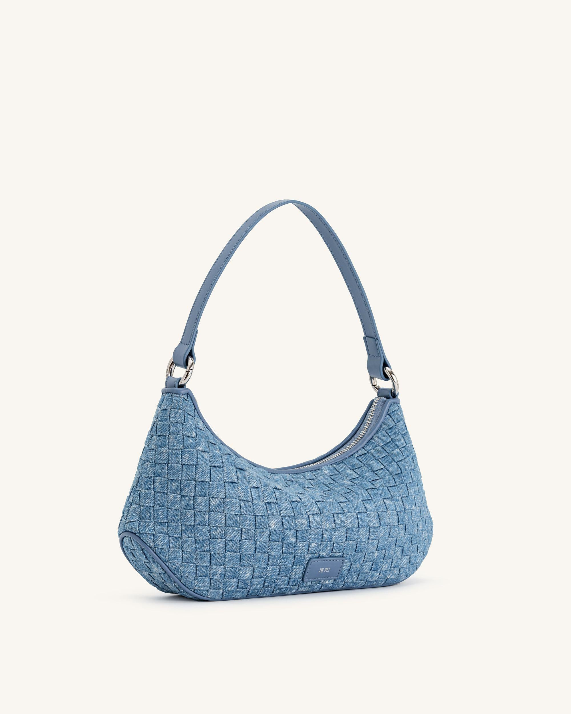 Lily Shoulder Bag - Blue Denim Weave | JW PEI US